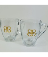 Bailey&#39;s Irish Cream Clear Glass Cups Mugs Coffee Espresso 8 oz Set Fill... - £11.85 GBP