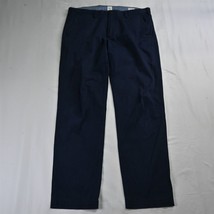 Gap 36 x 34 Navy Blue Straight Stretch Mens Chino Pants - £10.44 GBP