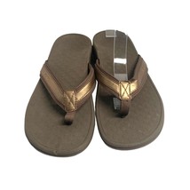 Vionic Womens Size 9 Brown Flip Flop Sandals Slip On Bronze Slides - £21.44 GBP