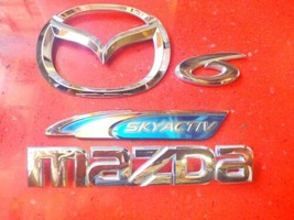 09 10 11 12 Mazda 6 Sky Activ Sedan Trunk Emblem Logo Badge Set Used Oem Chrome - £21.20 GBP