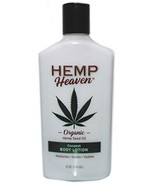 Hemp Heaven Organic Hemp Seed Oil Coconut Body Lotion - 12 Ounce - £9.80 GBP