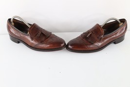 Vtg 70s Streetwear Mens 11 B Leather Fringe Tassel Wingtips Loafers Shoe... - $1,467.52 MXN