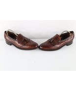 Vtg 70s Streetwear Mens 11 B Leather Fringe Tassel Wingtips Loafers Shoe... - $79.15