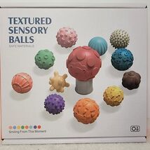 SET OF 10 Textured Multi Ball Set Sensory Stimulating Textured Balls 0+M... - $14.84