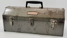 *Z) Vintage Sears Craftsman 5520 Metal Coffin Tombstone Tool Box Crown E... - $270.86 MXN