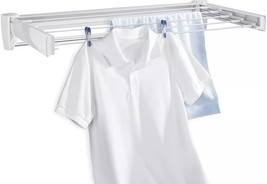 Leifheit Telegant 36 Protect + Wall-Mounted Towel Rack, Foldaway Clothes... - £26.09 GBP