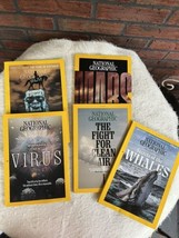 National Geographic Magazine Lot 5 Jan-May 2021 Whales 2020 Virus Mars C... - £13.47 GBP