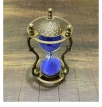Brass Hourglass Sand Timer 60 Minute Vintage Engraving Sand Clock Large ... - £44.12 GBP