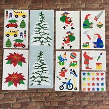 Lot Vintage Mrs Grossman’s Christmas Stickers - 1991 - 96, Santa Elves T... - $15.83