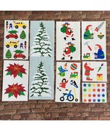 Lot Vintage Mrs Grossman’s Christmas Stickers - 1991 - 96, Santa Elves T... - $15.83