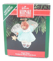 Artists Favorite Hallmark Christmas Tree Ornament Angel Kitty QX4746 Vintage 90s - £6.35 GBP