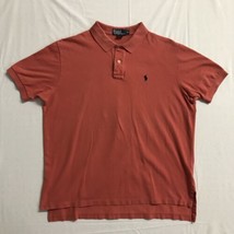 Ralph Lauren Men&#39;s Shirt Size XL Classic Fit Orange Red Pique Polo Top - £16.87 GBP