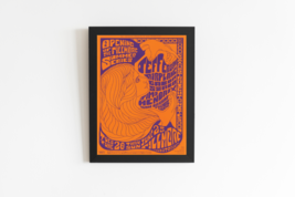 Jefferson Airplane Concert Poster - 20&quot; x 30&quot; inches (Framed) - £98.20 GBP