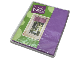 Corona Lollipop Princess Purple Valance 42 x 16&quot; The Kids Room Tab Top Cotton - £8.88 GBP