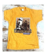 VTG Star Wars Toddler T-Shirt–Youth Sz 3–Orange with R2-D2 &amp; Wicket–Shor... - $18.05