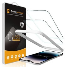 2X Tempered Glass Screen Protector For Iphone 14 Pro 6.1&quot; W/ Easy Install Tray - £14.38 GBP