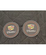 2PCS Silicone Carbon Fiber Car Coaster Cup Holder Pad Mat Cadillac Anti-... - $8.00