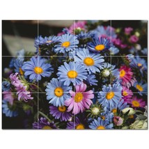 Flowers Ceramic Tile Wall Mural Kitchen Backsplash Bathroom Shower P500617 - £94.39 GBP+