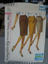 Simplicity 6137 Misses Proportioned Skirt Pattern - Waist 30 Hip 40 - $11.01