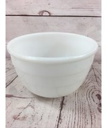 GE White Milk Glass Stand Mixing Bowl 7-1/4&quot; X 4 1/2 &quot; Ribbed 1.5 Qt Hea... - $14.84