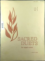 Sacred Duets for equal voices G. Winston Cassler 1964 Music, Song Book 431a - £7.05 GBP