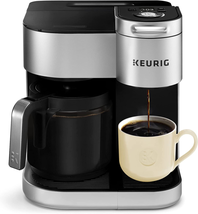® K-Duo Special Edition Single Serve K-Cup Pod &amp; Carafe Coffee Maker, Silver - £181.64 GBP