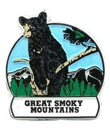 Great Smoky Mountains with Bear Round Fridge Magnet - $7.99