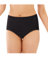Bali Comfort Revolution Seamless Cooling Brief Panty 803j SIZE 6/7 BLACK - $10.84 CAD