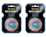 3M Scotch-Mount Clear Double Sided Mounting Tape, 1 x 60 inch - Lot of 2 - $15.99