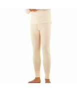 MEN&#39;S HTX HANDTEX WHITE THERMAL LONG JOHNS 50% COTTON &amp; 50% POLYESTER LARGE - $290.81 MXN