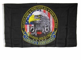 3x5 America Remembers 911 All Gave Some Some Gave All Some Still Give Flag 3&#39;x5&#39; - £14.19 GBP