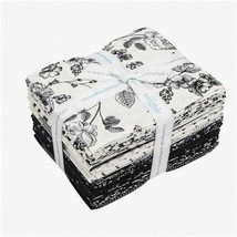 Midnight Blooms Fabric Bundle - 18 Black Floral Fat Quarter - $141.56