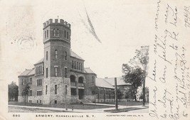 Postcard Hornellsville New York Armory Building Front Turret UDB c1906 - £5.46 GBP