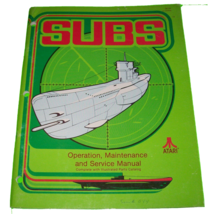 Subs Video Arcade Game Service Repair With Parts Information Manual Vint... - £18.26 GBP
