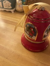 Mr. Christmas Musical Limoge Box Ornament Parr Limoges Vintage Xmas Red So Cute! - £13.97 GBP