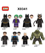 8PCS Superheroes Minifigure Batman Movie Building Blocks Kids Toys Fit Lego - £13.28 GBP
