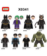 8PCS Superheroes Minifigure Batman Movie Building Blocks Kids Toys Fit Lego - £13.32 GBP