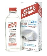 Adams Extract Clearvan Clear Imitation Vanilla Extract. 1.5 oz bottle. L... - $846.18 MXN