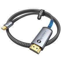4K Mini Displayport To Hdmi Cable, [Aluminum Shell, Nylon Braided] Uhd Thunderbo - £14.09 GBP