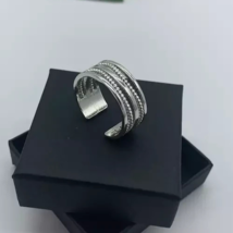 925 Sterling Silver, Solid Silver, Band Ring, Unisex, Adjustable - $17.63+