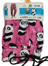 Briefly Stated ladies Sleep Jogger Pants Panda Bear Panda Life NWT Size M(8-10) - $8.90