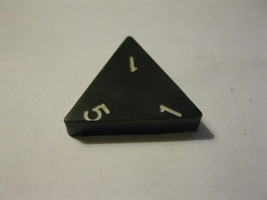 1985 Tri-ominoes Board Game Piece: Triangle # 1-1-5 - $1.00