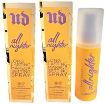2 Urban Decay ALL NIGHTER Vitamin C Cactus Flower Water Makeup Setting S... - $65.00