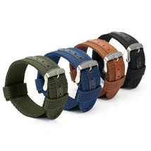 22mm Military Canvas Nylon Strap Band For Seiko Watch SKX007 SKX009 SKX173 - £6.42 GBP