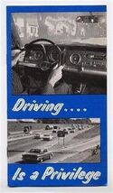 State Bar of Michigan Driving is a Privilege Booklet 1968 What to Do in ... - $11.88