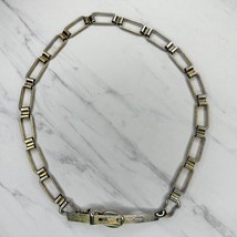 Vintage Textured Gold Tone Metal Chain Link Belt Size XS - £15.77 GBP