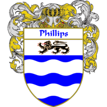 Phillips Family Crest / Coat of Arms JPG and PDF - Instant Download - £2.28 GBP