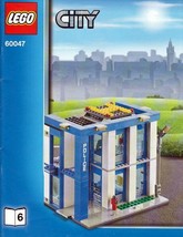 Instruction Book 6 Only For LEGO CITY Police Station Precinct 60047  - £4.41 GBP