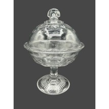 Vintage US Glass Co. Frost Flower, Starlight, Twinkle Star Compote / Cov... - $39.60