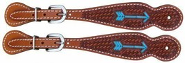 Western Saddle Horse Spur Straps Medium Brown Leather Great w/ Western B... - £13.59 GBP